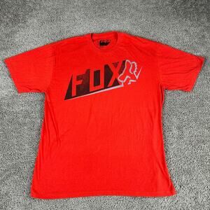 Fox Racing Shirt Mens Extra Large Red Black Motorcross MX Dirt Bike Short Sleeve